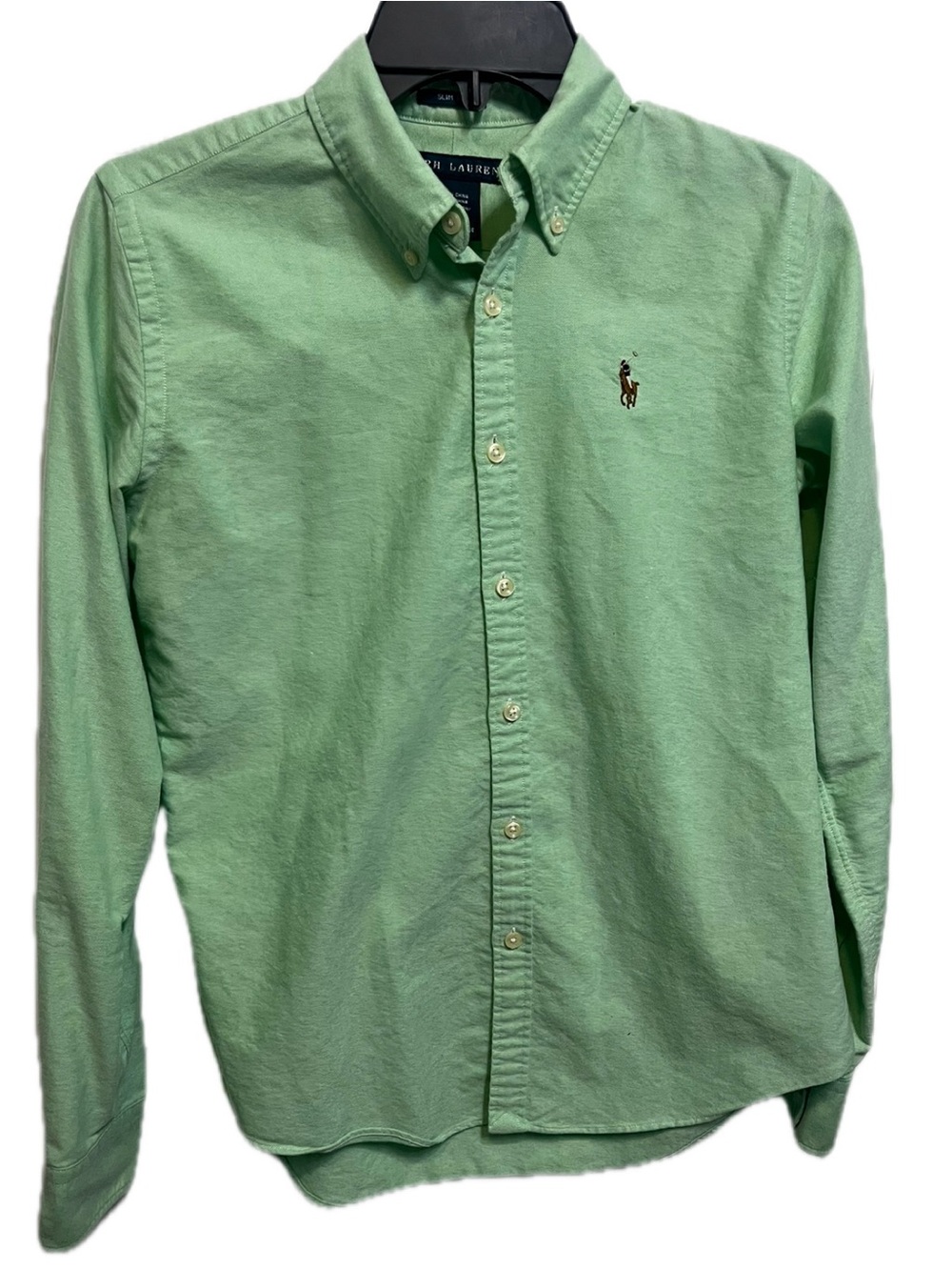 Ralph Lauren Mint Green Classic Button-Down Oxford Shirt